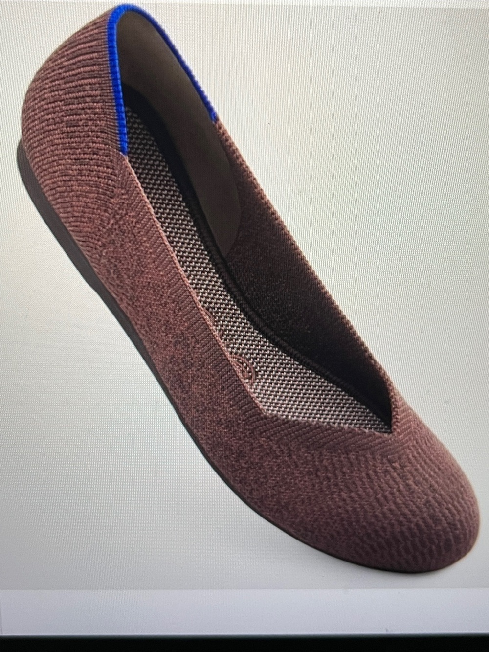 Rothy’s Round Toe Truffle Brown Python Ballet Flats